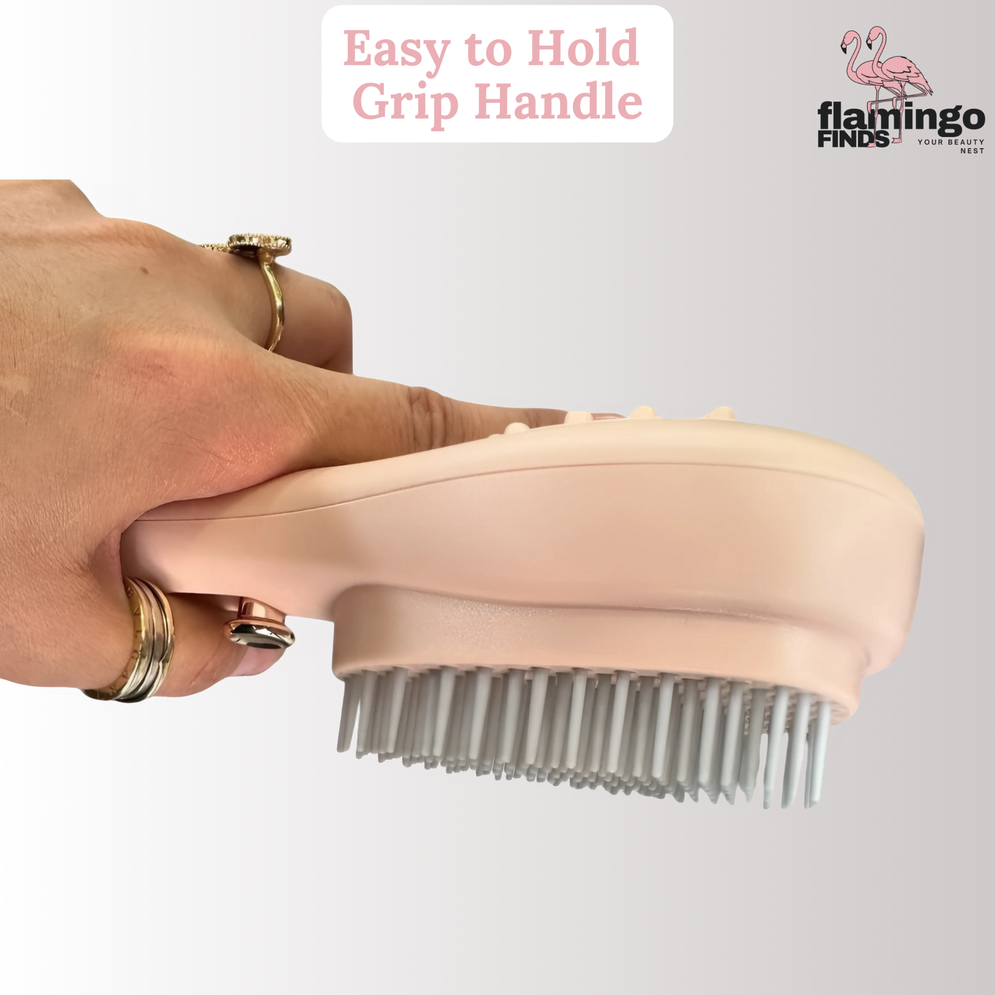 2-in 1 Tangle-less Comb and Massager (with Free nose Trimmer)