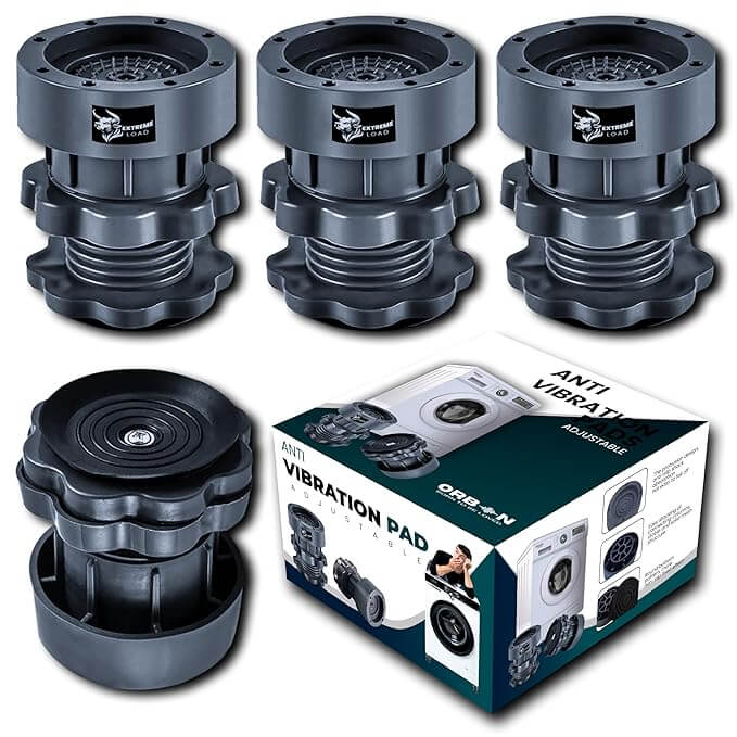 Adjustable Anti Vibration Washing Machine Feet Pads (Set of 4)