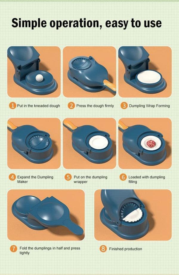 2 in 1 Dumpling Maker (Assorted Color)