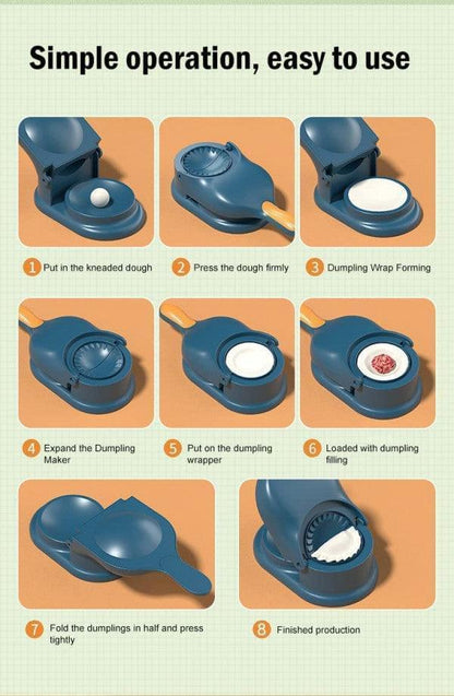 2 in 1 Dumpling Maker (Assorted Color)