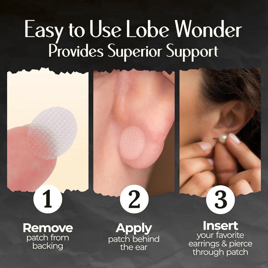 Premium Earlobe Support Patches | BUY 50 GET 50 FREE