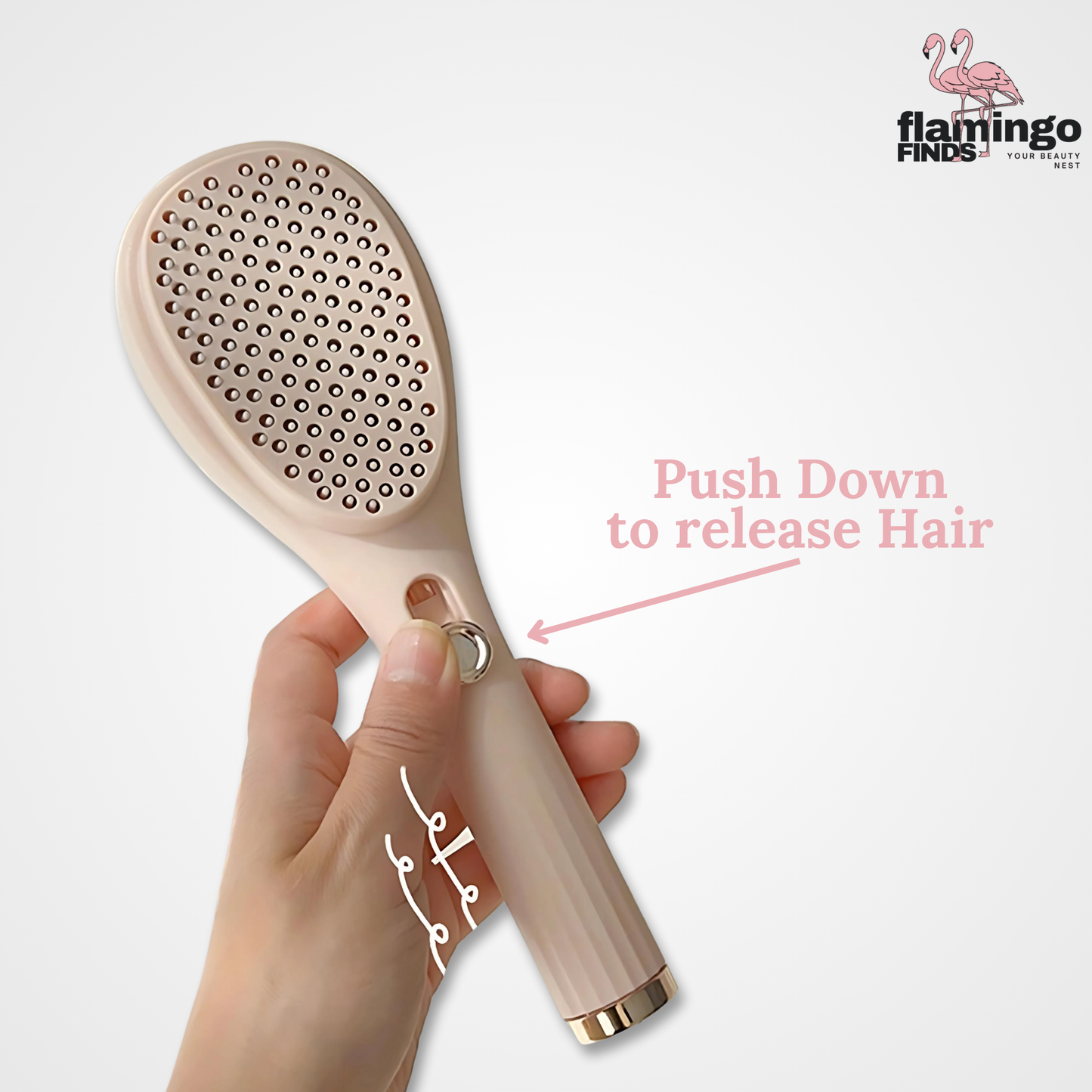 2-in 1 Tangle-less Comb and Massager (with Free nose Trimmer)