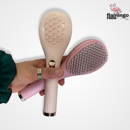 2-in 1 Tangle-less Comb and Massager (with Free nose Trimmer)
