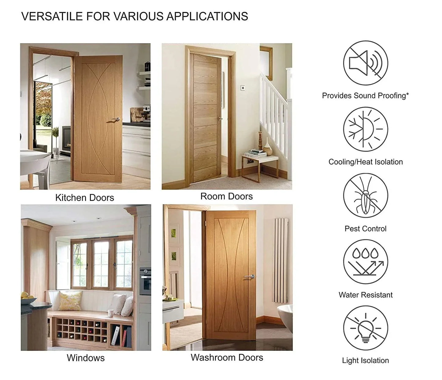 Door Protector-Gap Sealer (Pack of 5) (Quality Assured)