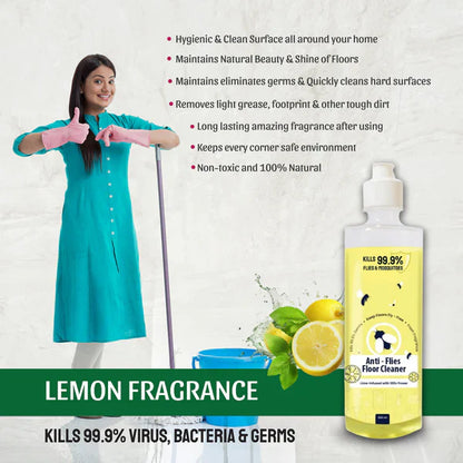 Anti-Flies Floor Cleaner (Ants & Flies Repellent, Child Safe, Pet Safe)