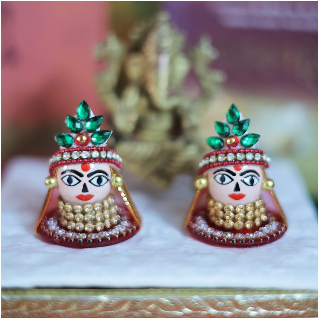 🙏🏻Riddhi Siddhi Idol Pair Lord Ganesha's Wife - Blessings of Prosperity & Wisdom "सुखसमृद्धाः भवतः"🙏🏻