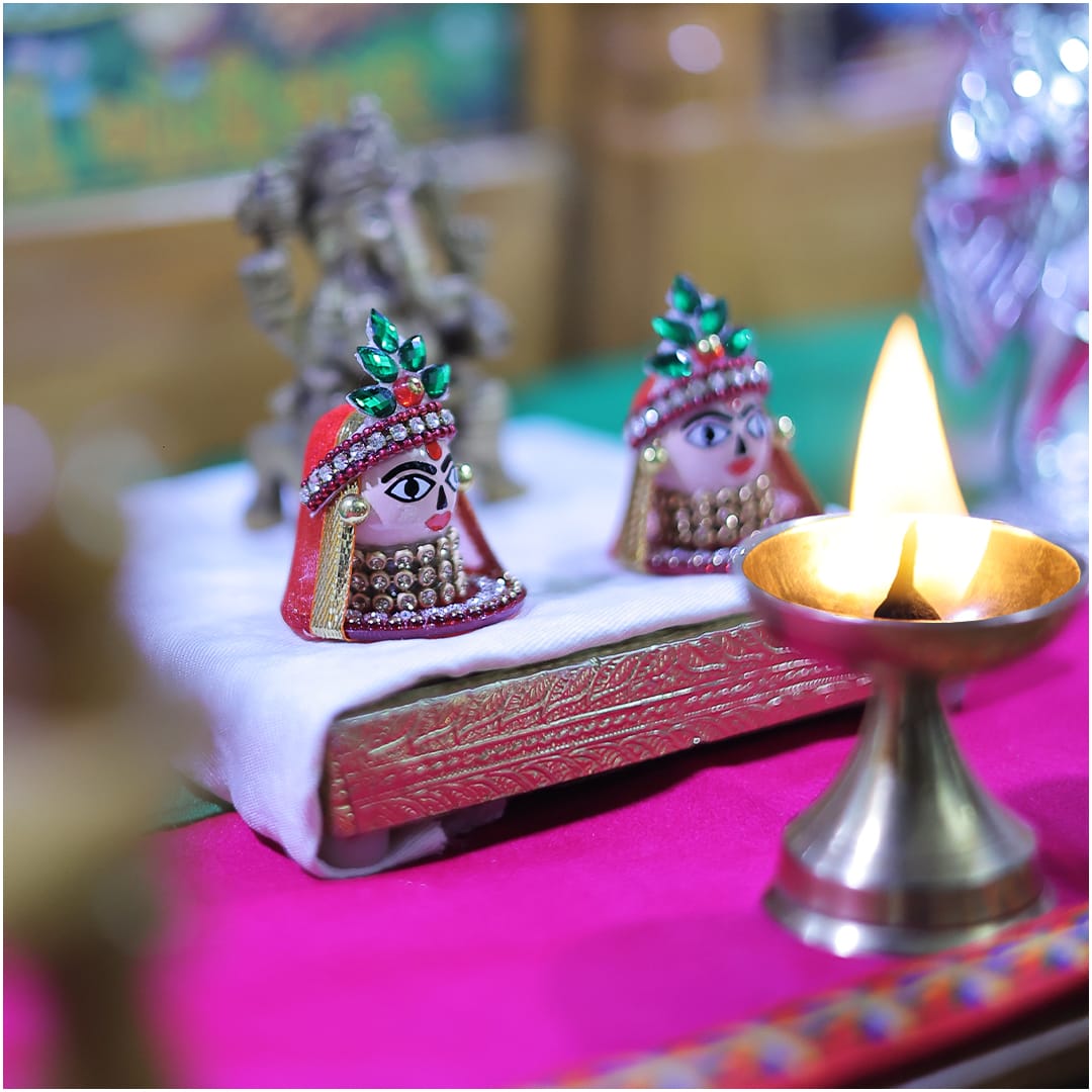 🙏🏻Riddhi Siddhi Idol Pair Lord Ganesha's Wife - Blessings of Prosperity & Wisdom "सुखसमृद्धाः भवतः"🙏🏻