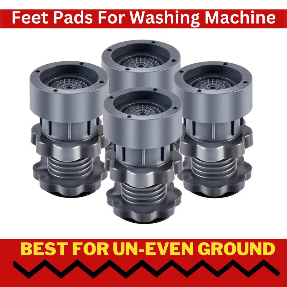 Washing Machine Anti Vibration Adjustable Height Footpads (Pack Of 4)