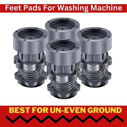 Washing Machine Anti Vibration Adjustable Height Footpads (Pack Of 4)